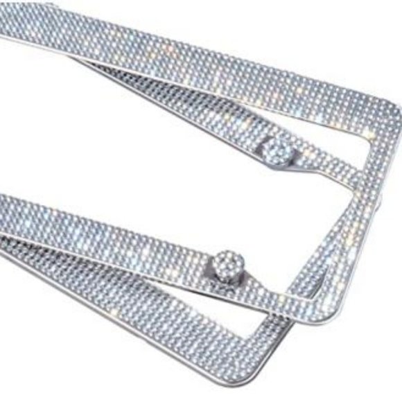 FLAPI Set of 2 Luxury Stainless Steel License Plate Frames - Picture 1 of 4